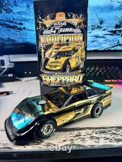 Outlaws Diecast Late Model Brandon Sheppard 2024 Champion Gold Black