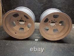 PR vintage Firestone 15 x10 Steel Slot Race Car Wheels DIRT OVAL LATE MODEL RIM