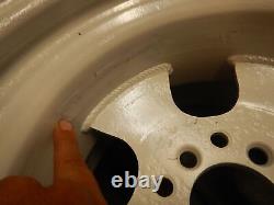 PR vintage Firestone 15 x10 Steel Slot Race Car Wheels DIRT OVAL LATE MODEL RIM