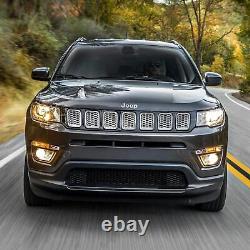 Patented Overlay Chrome Grille fits 17-21 Jeep Compass (Late model'17)