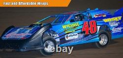 Power Thrust Dirt Late Model, Dirt Modified Race Car Wrap Side Graphics