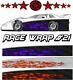 Race Car Graphics #21 Half Wrap Vinyl Decal Imca Late Model Dirt Trailer Truck