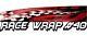 Race Car Graphics #40 Half Wrap Vinyl Decal Imca Late Model Dirt Trailer Truck