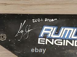 RARE Eldora 2021 DREAM Late Model KYLE LARSON Race Used sheet metal Panel SIGNED