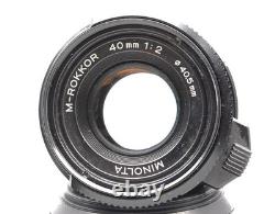 READ! Late Model Minolta M-Rokkor 40mm F2 Leica M Mount for CL CLE From JAPAN