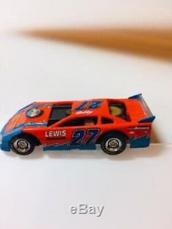 RRR-CUSTOM #27- Late Model Dirt Track Car Reeses/Lewis/Amoco H O Slot Car