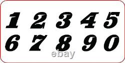 Race Car Numbers Package Dirt Late Model Modified Street Stock Imca Carbonfiber