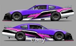 Race Car Side Wrap Decals Late Model, Street Stock, Modified