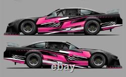Race Car Side Wrap Decals Late Model, Street Stock, Modified #39