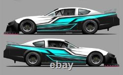 Race Car Side Wrap Decals Late Model, Street Stock, Modified #40