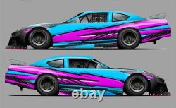 Race Car Side Wrap Decals Late Model, Street Stock, Modified #42