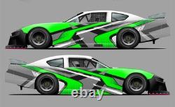 Race Car Side Wrap Decals Late Model, Street Stock, Modified #48