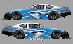 Race Car Side Wrap Decals Late Model, Street Stock, Modified #48