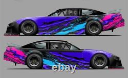 Race Car Side Wrap Decals Late Model, Street Stock, Modified #62