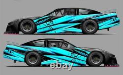 Race Car Side Wrap Decals Late Model, Street Stock, Modified #66 Race Car Side Wrap Decals Late Model, Street Stock, Modified #66