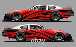 Race Car Side Wrap Decals Late Model, Street Stock, Modified #67