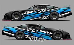 Race Car Side Wrap Decals Late Model, Street Stock, Modified #67