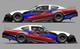 Race Car Side Wrap Decals Late Model, Street Stock, Modified Red And Black #60