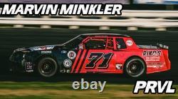 Race Car Side Wrap Decals Late Model, Street Stock, Modified Yellow and Black