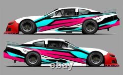 Race Car Side Wrap Decals Late Model, Street Stock, Modifieds