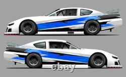 Race Car Side Wrap Decals Late Model, Street Stock, Modifieds