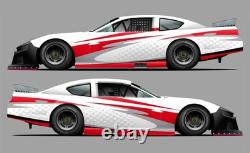 Race Car Wrap Decals Late Model, Street Stock, Modified Side Wraps #19