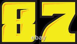 Race car numbers package decal set MA dirt late model modified street stock IMCA
