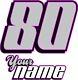 Race Car Numbers Street Stock Late Model Imca Dirt Any Color