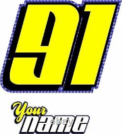 Race car numbers street stock late model IMCA dirt any color