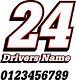 Race Car Numbers Street Stock Late Model Imca Dirt Any Color Style S