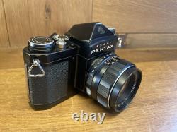 Rare Black Near Mint Pentax S2 Late Model Camera Super Takumar 55mm F/1.8 JP