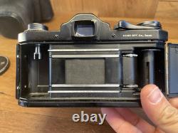 Rare Black Near Mint Pentax S2 Late Model Camera Super Takumar 55mm F/1.8 JP