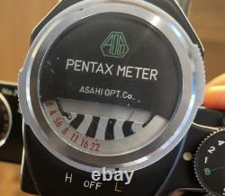 Rare Black Near Mint Pentax S2 Late Model Camera Super Takumar 55mm F/1.8 JP