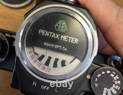 Rare Black Near Mint Pentax S2 Late Model Camera Super Takumar 55mm F/1.8 JP