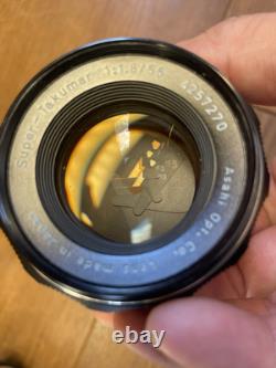 Rare Black Near Mint Pentax S2 Late Model Camera Super Takumar 55mm F/1.8 JP