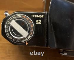 Rare Black Near Mint Pentax S2 Late Model Film Camera Auto Takumar 55mm F/2