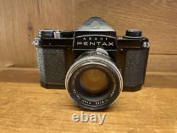 Rare Black Near Mint Pentax S2 Late Model Film Camera Auto Takumar 55mm F/2