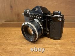 Rare Black Near Mint Pentax S2 Late Model Film Camera Auto Takumar 55mm F/2