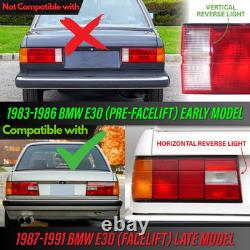 Rear Tail Light Left Right Set For Bmw E30 Late Model 63211386941 63211386942