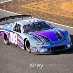 Red Blitz Dirt Late Model, Dirt Modified Race Car Side Graphics