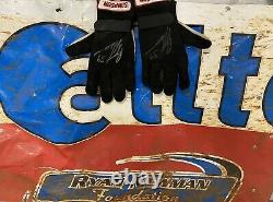 Ryan Newman #39 Signed Race Used Dirt Late Model Simpson Gloves