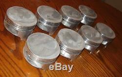 SBC 400 Ross Forged Pistons 4.145 Drag Racing Dirt Late Model Modified