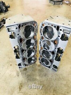 SBC GM 604 Crate Engine Alum Cylinder Heads Dirt Late Model Imca Race Car