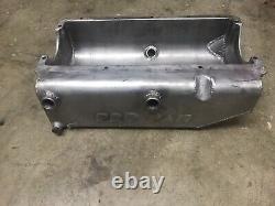 SBC Pro Pan Alum Wide Rail Dry Sump Pan Dirt Late Model IMCA Race Car