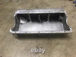 SBC Pro Pan Alum Wide Rail Dry Sump Pan Dirt Late Model IMCA Race Car