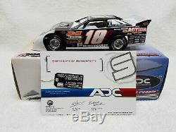 SIGNED SCOTT BLOOMQUIST #18 2017 ADC 1/24 Action Dirt Late Model Car #50/400 #0