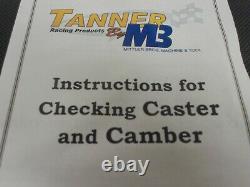 TANNER CASTER / CAMBER GAUGE With CASE -DIRT LATE MODEL-RACING-ASPHALT-OVAL-NEW