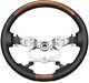 Toyota Land Cruiser Prado 150 Late Model Steering Wheel Woodgrain Brown