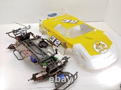Traxxas Slash 2wd HCG 1/10 Dirt Oval Late Model Roller Slider Chassis with Servo u
