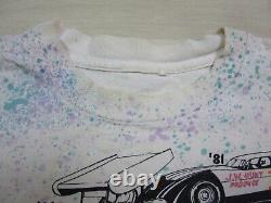 VTG 90s Chargin Charlie Swartz AOP Dirt Late Model T Shirt (L) Energizer Bunny